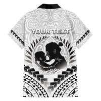 Personalised New Zealand Happy Father's Day Family Matching Off Shoulder Maxi Dress and Hawaiian Shirt Aroha Ahau Ki A Koe Papa Polynesian Tribal LT05 - Polynesian Pride