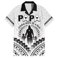 Personalised New Zealand Happy Father's Day Hawaiian Shirt Aroha Ahau Ki A Koe Papa Polynesian Tribal LT05 White - Polynesian Pride