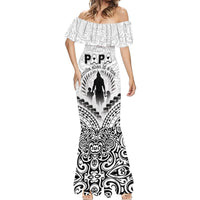 Personalised New Zealand Happy Father's Day Mermaid Dress Aroha Ahau Ki A Koe Papa Polynesian Tribal LT05 - Polynesian Pride