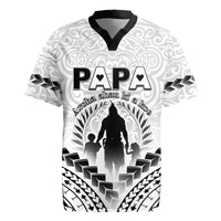 Personalised New Zealand Happy Father's Day Rugby Jersey Aroha Ahau Ki A Koe Papa Polynesian Tribal
