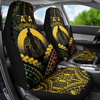 Vanuatu Happy Father's Day Car Seat Cover Mi Lavem Yu Papa Polynesian Tribal