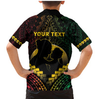 Personalised Vanuatu Happy Father's Day Family Matching Mermaid Dress and Hawaiian Shirt Mi Lavem Yu Papa Polynesian Tribal LT05 - Polynesian Pride
