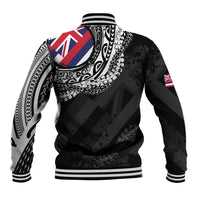 Hawaii Flag Day Baseball Jacket Hawaiian Maile Lei