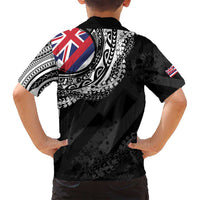 Hawaii Flag Day Family Matching Long Sleeve Bodycon Dress and Hawaiian Shirt Hawaiian Maile Lei LT05 - Polynesian Pride