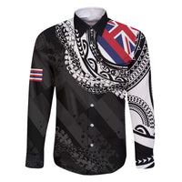 Hawaii Flag Day Family Matching Off The Shoulder Long Sleeve Dress and Hawaiian Shirt Hawaiian Maile Lei