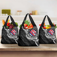 Hawaii Flag Day Grocery Bag Hawaiian Maile Lei