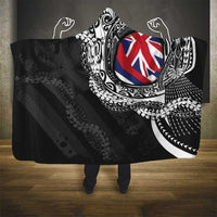 Hawaii Flag Day Hooded Blanket Hawaiian Maile Lei