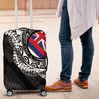 Hawaii Flag Day Luggage Cover Hawaiian Maile Lei