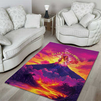 Hawaii Kilauea Volcano Area Rug There Is Pele Goddess Of The Volcano - Polynesian Pride