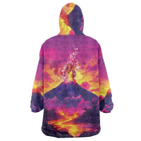 Hawaii Kilauea Volcano Wearable Blanket Hoodie There Is Pele Goddess Of The Volcano - Polynesian Pride