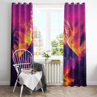 Hawaii Kilauea Volcano Window Curtain There Is Pele Goddess Of The Volcano - Polynesian Pride