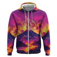 Hawaii Kilauea Volcano Zip Hoodie There Is Pele Goddess Of The Volcano - Polynesian Pride