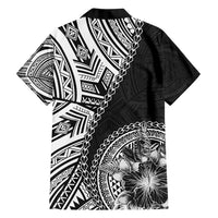 Hibiscus With Black Austronesian Tattoo Pattern Family Matching Puletasi and Hawaiian Shirt - Polynesian Pride