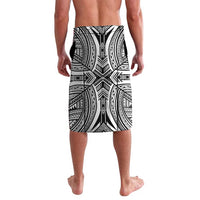 Hibiscus With Black Austronesian Tattoo Pattern Lavalava - Polynesian Pride