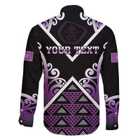 Personalised Aotearoa Moriori Family Matching Off Shoulder Short Dress and Hawaiian Shirt Maori Pattern New Zealand - Polynesian Pride