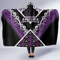 Aotearoa Moriori Hooded Blanket Maori Pattern New Zealand - Polynesian Pride