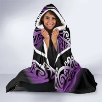 Aotearoa Moriori Hooded Blanket Maori Pattern New Zealand - Polynesian Pride