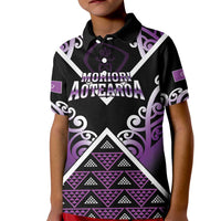 Personalised Aotearoa Moriori Kid Polo Shirt Maori Pattern New Zealand - Polynesian Pride