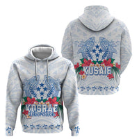 Happy Kosrae Liberation Day Hoodie Polynesian Shark Turtle Motif