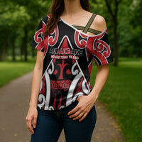 New Zealand Maori Language Week Cross Shoulder Shirt Mo Ake Tonu Te Reo