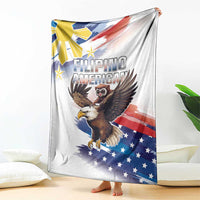 Filipino American History Month Blanket Bald Eagle Tarsier Together