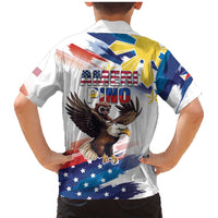 Filipino American History Month Family Matching Mermaid Dress and Hawaiian Shirt Bald Eagle Tarsier Together LT05 - Polynesian Pride