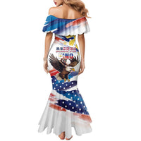 Filipino American History Month Mermaid Dress Bald Eagle Tarsier Together LT05 - Polynesian Pride