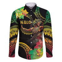 Halo Vanuatu Family Matching Off Shoulder Maxi Dress and Hawaiian Shirt Beautiful Woman Dancing