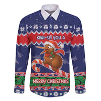 New Zealand Christmas Family Matching Long Sleeve Bodycon Dress and Hawaiian Shirt Kiwi-sh You A Merry Christmas - Polynesian Pride