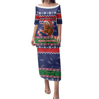 New Zealand Christmas Family Matching Puletasi and Hawaiian Shirt Kiwi-sh You A Merry Christmas - Polynesian Pride