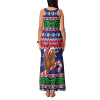 New Zealand Christmas Family Matching Tank Maxi Dress and Hawaiian Shirt Kiwi-sh You A Merry Christmas - Polynesian Pride