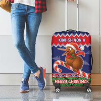 New Zealand Christmas Luggage Cover Kiwi-sh You A Merry Christmas - Polynesian Pride