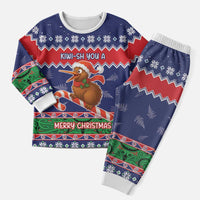 New Zealand Christmas Pajama Set Kiwi-sh You A Merry Christmas - Polynesian Pride