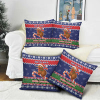New Zealand Christmas Pillow Cover Kiwi-sh You A Merry Christmas - Polynesian Pride