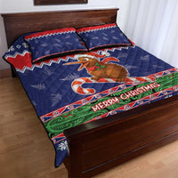 New Zealand Christmas Quilt Bed Set Kiwi-sh You A Merry Christmas - Polynesian Pride