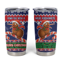 New Zealand Christmas Tumbler Cup Kiwi-sh You A Merry Christmas - Polynesian Pride