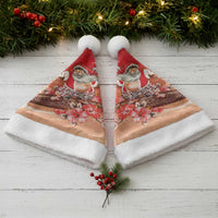 Hawaii Funny Christmas Santa Hat Santa Surfing With Tapa Pattern - Polynesian Pride