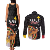 Papua New Guinea Tok Pisin Wik Couples Matching Tank Maxi Dress and Long Sleeve Button Shirt Land Of The Unexpected