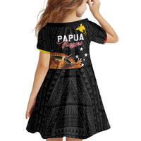 Papua New Guinea Tok Pisin Wik Family Matching Off Shoulder Short Dress and Hawaiian Shirt Land Of The Unexpected