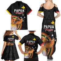 Papua New Guinea Tok Pisin Wik Family Matching Summer Maxi Dress and Hawaiian Shirt Land Of The Unexpected