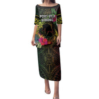 Vanuatu Family Matching Puletasi and Hawaiian Shirt Be Strong Pray For Port Vila