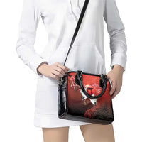 Hawaii and Japan Together Shoulder Handbag Polynesian Art Tattoo With Cranes And Sakura LT05 - Polynesian Pride