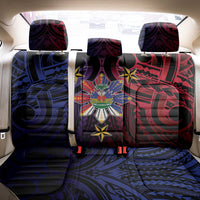 Haiti Philippines Back Car Seat Cover Haitian Coat Of Arms With Filipino Sun