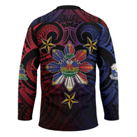 Haiti Philippines Hockey Jersey Haitian Coat Of Arms With Filipino Sun