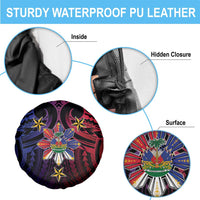 Haiti Philippines Spare Tire Cover Haitian Coat Of Arms With Filipino Sun