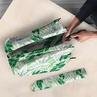 Hawaii Ti Leaf Maile Tuberose Lei Umbrella With Hanalei Leaf Green