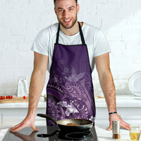 Samoa Tatau Marlin Apron With Siapo Motifs Violet