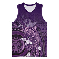 Samoa Tatau Marlin Basketball Jersey With Siapo Motifs Violet