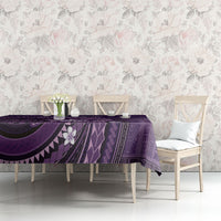 Samoa Tatau Marlin Tablecloth With Siapo Motifs Violet