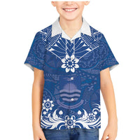 Wikin te Taetae ni Kiribati Family Matching Mermaid Dress and Hawaiian Shirt Pacific Tapa Pattern